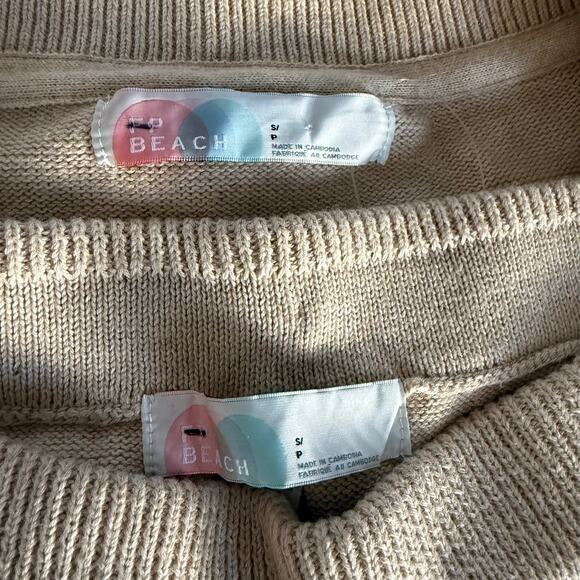 Free People sweater set co-ord matching set pants knit cozy boho Small - Picture 7 of 9